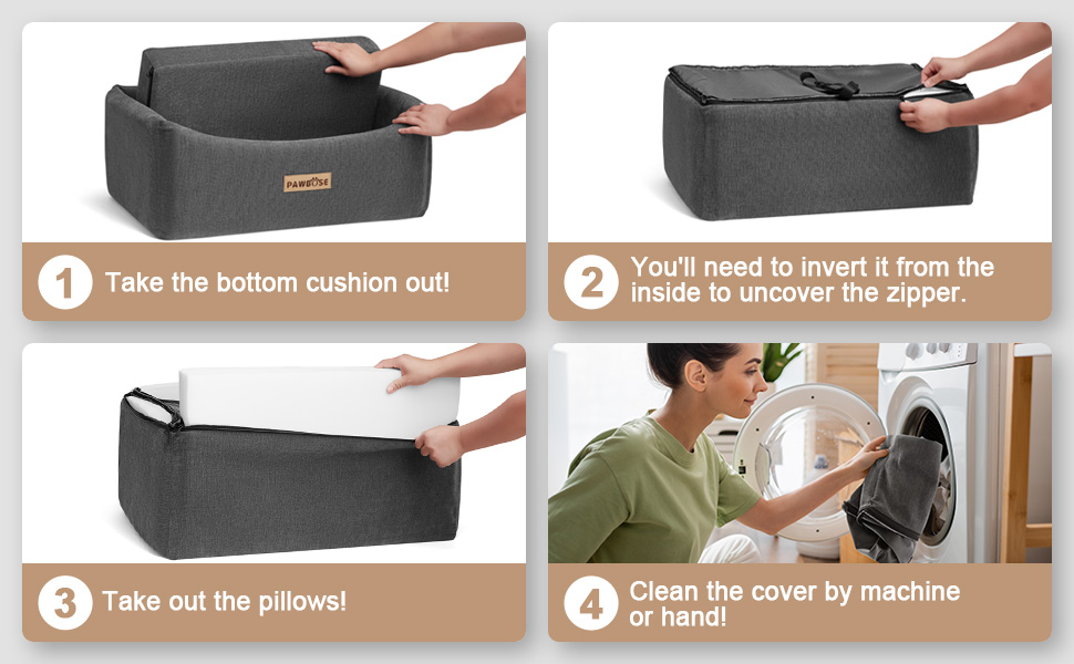 Автокрісло для собак середніх порід до 15 кг з ременем безпеки, знімне та миється (сірий)