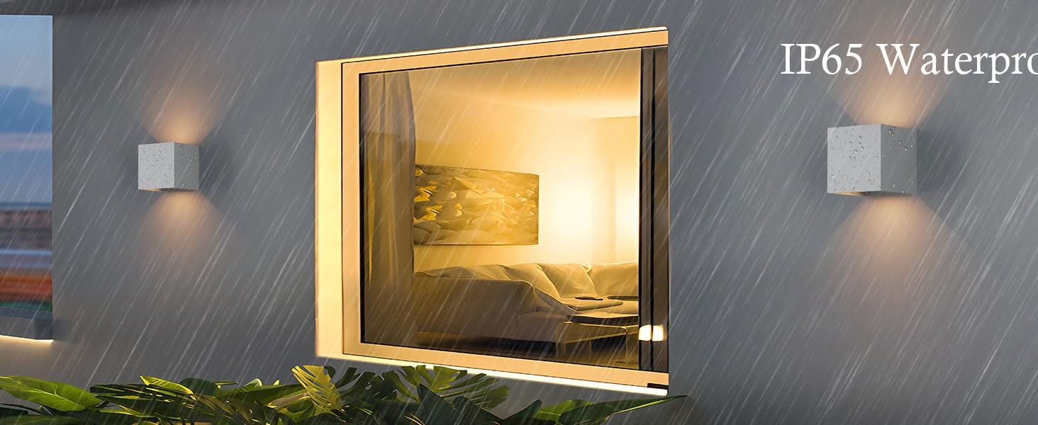 LED вуличне освітлення K-Bright 7W: настінний світильник з регульованим світловим променем, тепле біле світло, IP65, сірий