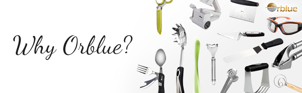 Преміум-прес для часнику ORBLUE з нержавіючої сталі – професійний, легко миється, сріблястий