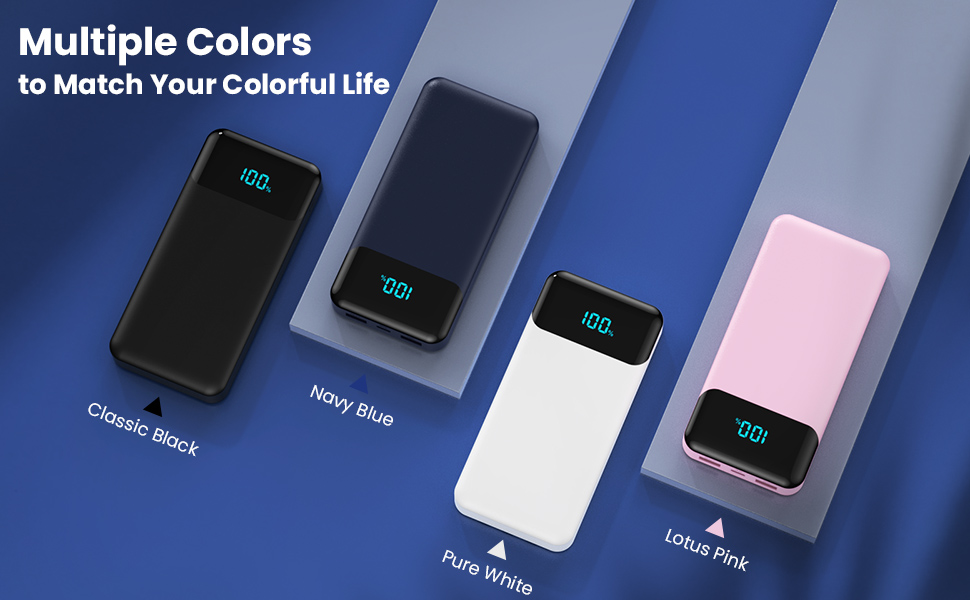 Портативний зарядний пристрій Power Bank 26800mAh з USB-C, PD 25W, QC4.0, LED дисплеєм, 5 виходами, сумісний з iPhone, Samsung, рожевий