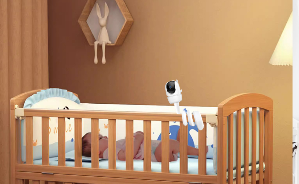 Кріплення для дитячого відеоняні Derebir, сумісне з GHB, BOIFUN, Momcozy, ABM720, з різьбленням 1/4 (46 см)