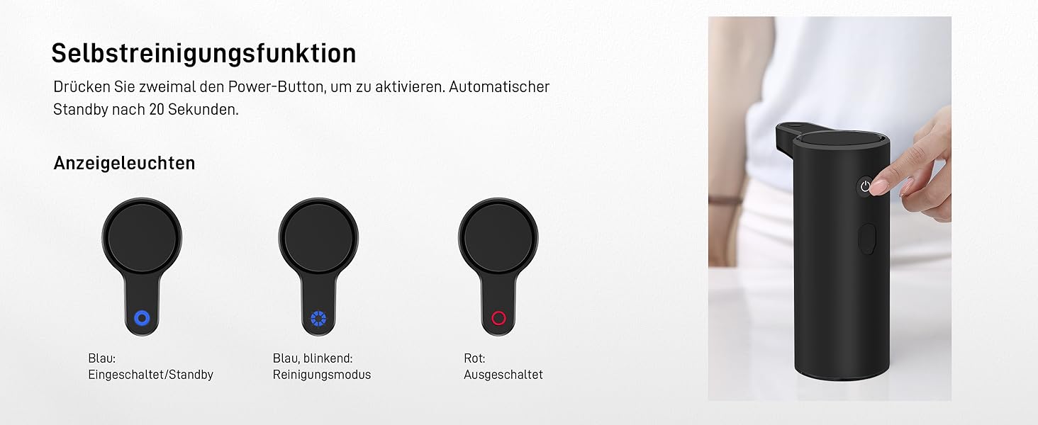 Automatic Soap Dispenser with Window - Infrared Sensor, 250ml, USB Rechargeable, Waterproof, Adjustable Dosage, Drip-Free, for Kitchen & Bathroom - Matte Black