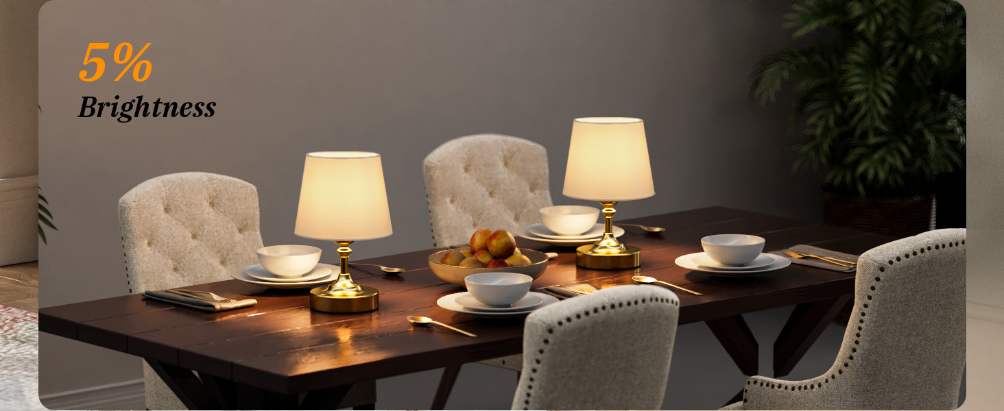 LED настільна лампа бездротова з торшером з льону, сенсорне керування, регулювання яскравості, USB-C, для спальні, вітальні, кухні, 40см, мідь