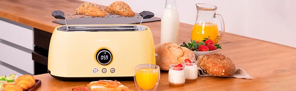 Тостер Cecotec ClassicToast 8000 Biege Double: 800 Вт, 2 широкі слоти, 3 функції