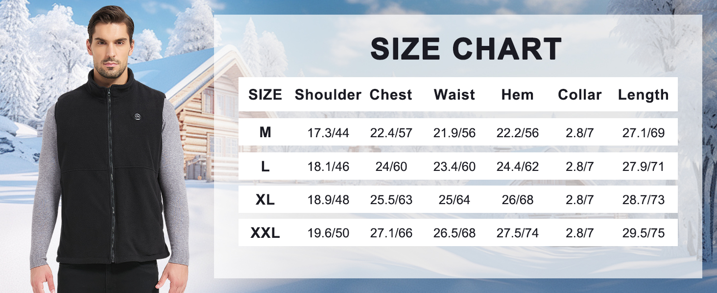 Обогревна жилетка для чоловіків, флісова жилетка з акумулятором 10000mAh, 6 нагрівальних панелей, для активного відпочинку, роботи на відкритому повітрі, зимова XL чорна