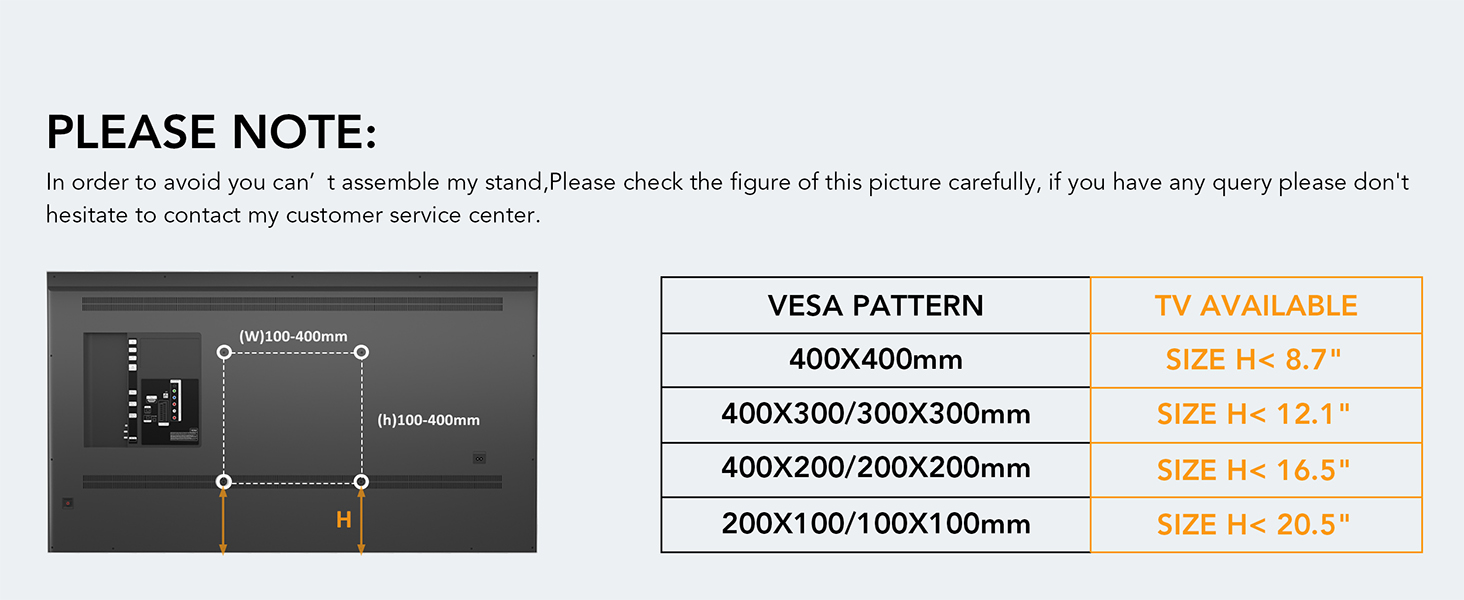 Підставка для телевізора настільна Universal 27-55 дюймів LCD LED VESA 400x400, регульована по висоті, з кабельним каналом