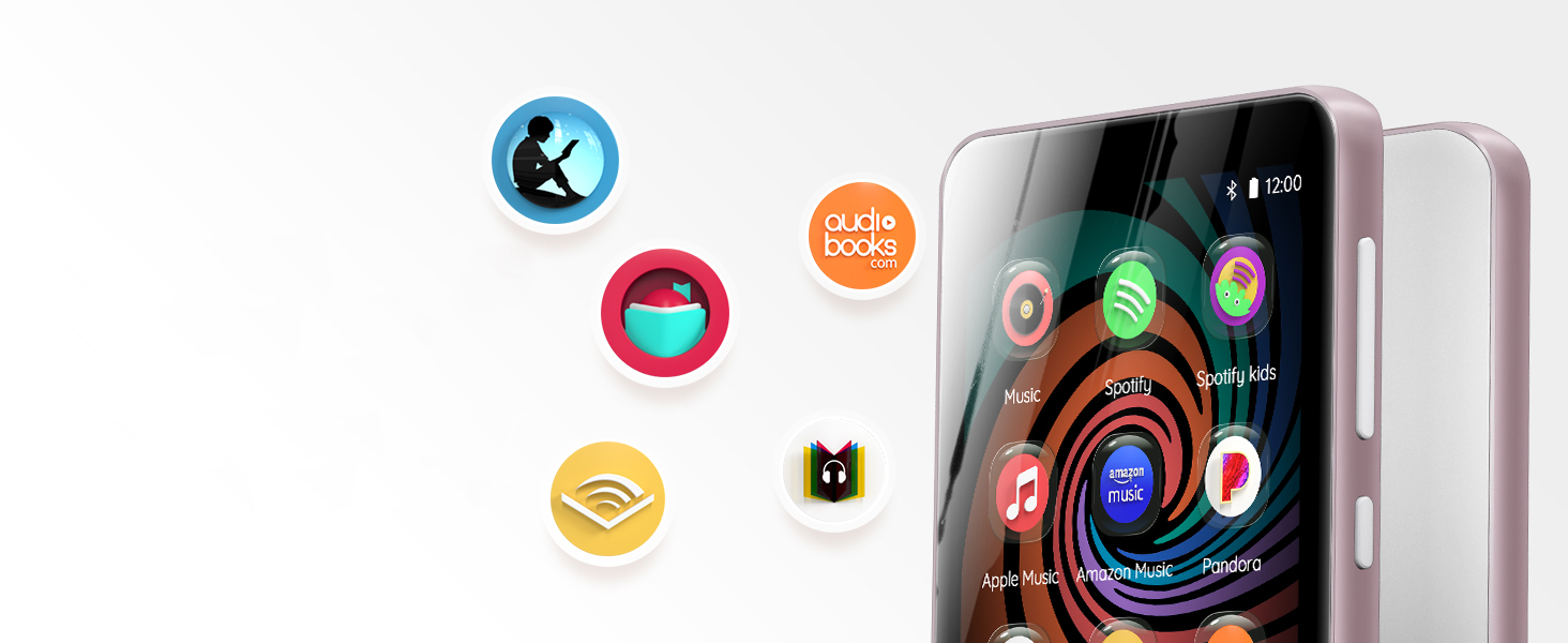 MP3 плеєр з Bluetooth та WiFi Inioasis для дітей: Android, Spotify, Amazon Music, 4