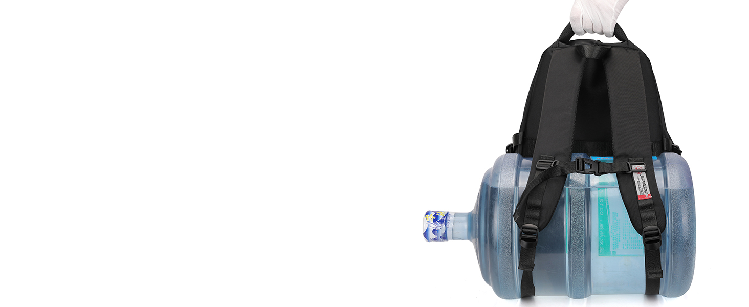 Водонепроникний шкільний рюкзак JANSBEN для підлітків (хлопців та дівчат), багатоклековий дизайн для школи та подорожей, ідеальний для 5 класу, чорний