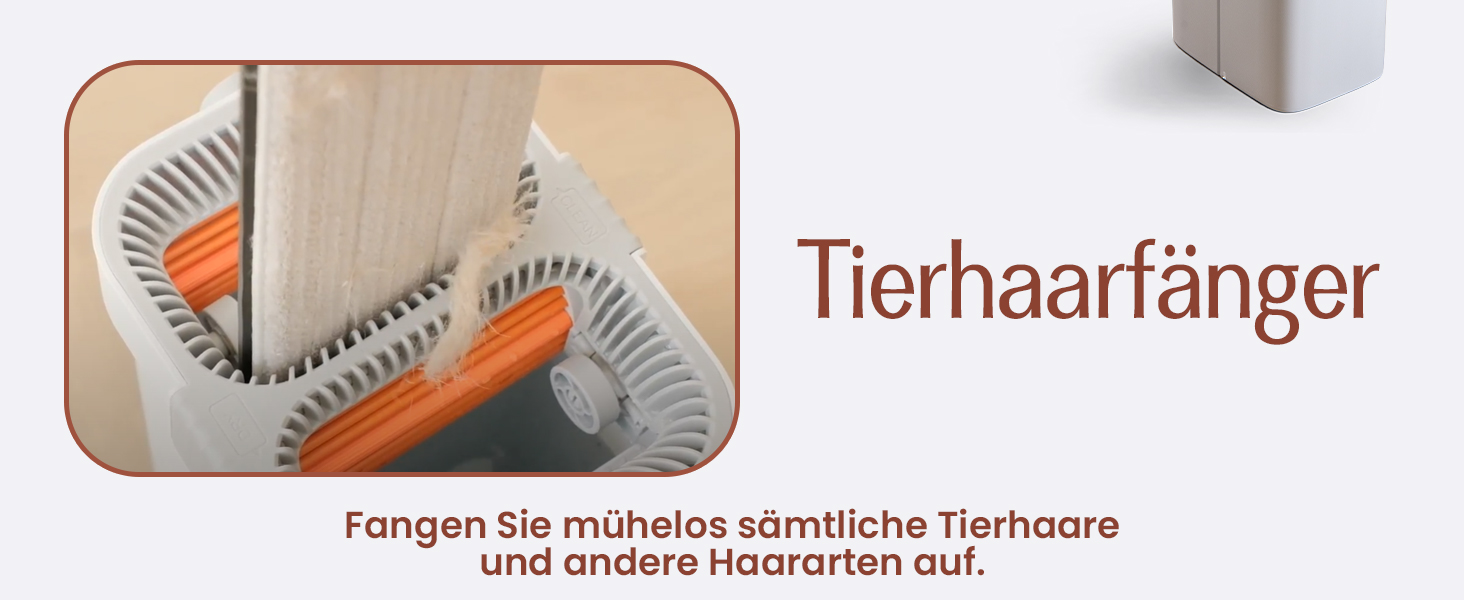 Набір для миття підлоги XL з відром, 2-камерна система, телескопічна ручка 143-181 см, плоский моп 40 см, самовіджимання з видаленням шерсті тварин та 2 мікрофібровими накладками, білий – ALANBERG®