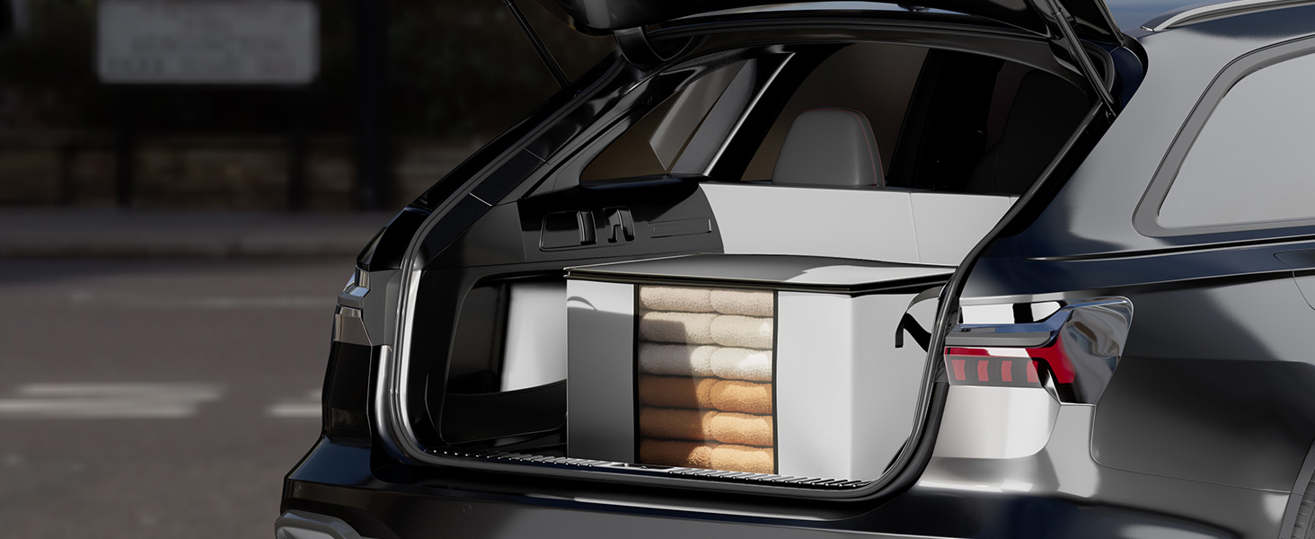 Контейнер для зберігання одягу та взуття Oak & Tea 90L з прозорим віконцем, водонепроникний, 60x43x35 см