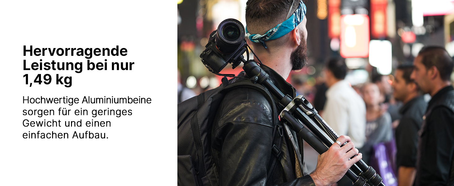 Штатив Manfrotto Befree Advanced з Twist-закриттям: легкий, для DSLR, беззеркальних камер та фотоапарата