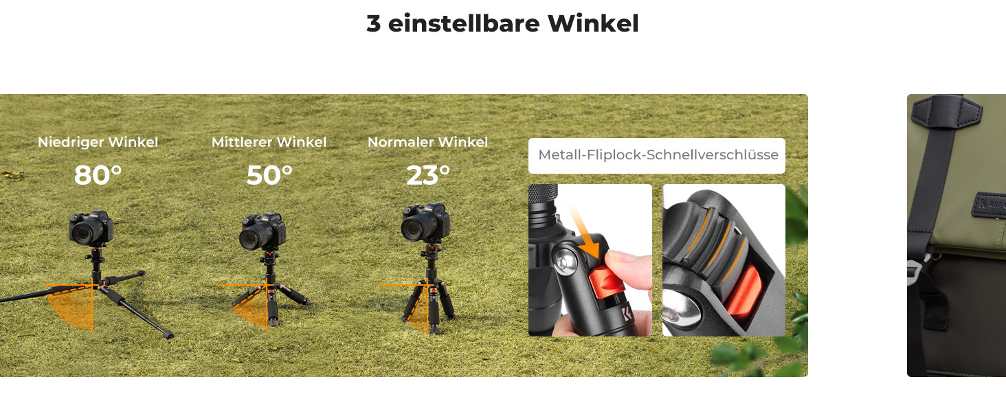 Міні штатив K&F Concept S225A1+BH-25: компактний штатив для камери з кульковою головкою 360°, 52 см, з тримачем для телефону, для Canon/Sony/Nikon/Fujifilm, до 6 кг