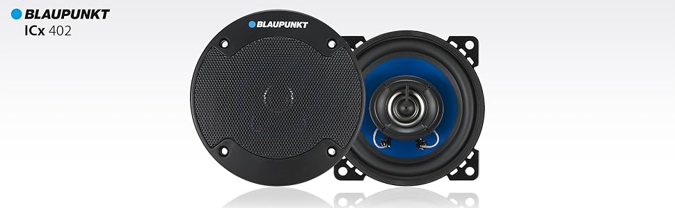 Акустична система Blaupunkt ICx 402, 2-смугові вбудовані динаміки, 180 Вт, чорні, 1 пара
