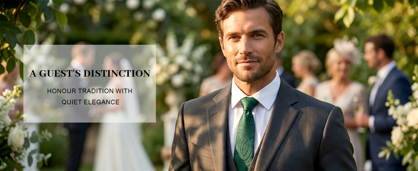 Чоловіча краватка Enlision Paisley, комплект з нагрудною хусткою та запонками, формальна, бізнес, червоно-чорна