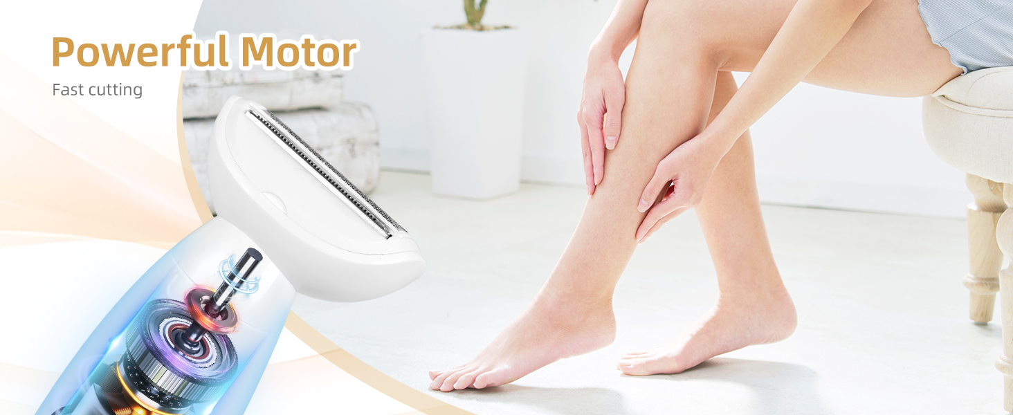 Електричний жіночий тример Carehabi 5-в-1 для тіла, обличчя та бікіні. Вологостійкий (IPX7) з USB-станцією.