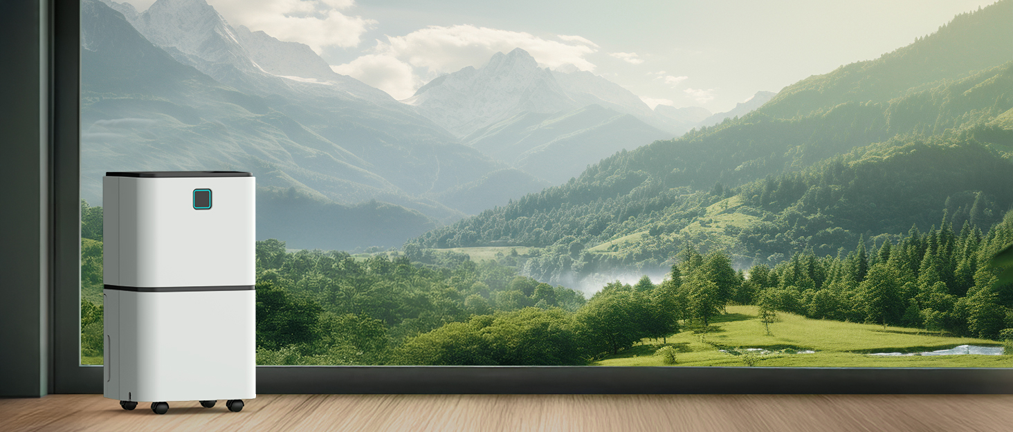 Електричний осушувач повітря 12л/24г з сенсорним керуванням, дисплеєм 3 кольорів та таймером 24г. Ідеальний для квартири, швидкого сушіння білизни, ванної кімнати та підвалу. Білий, 12л