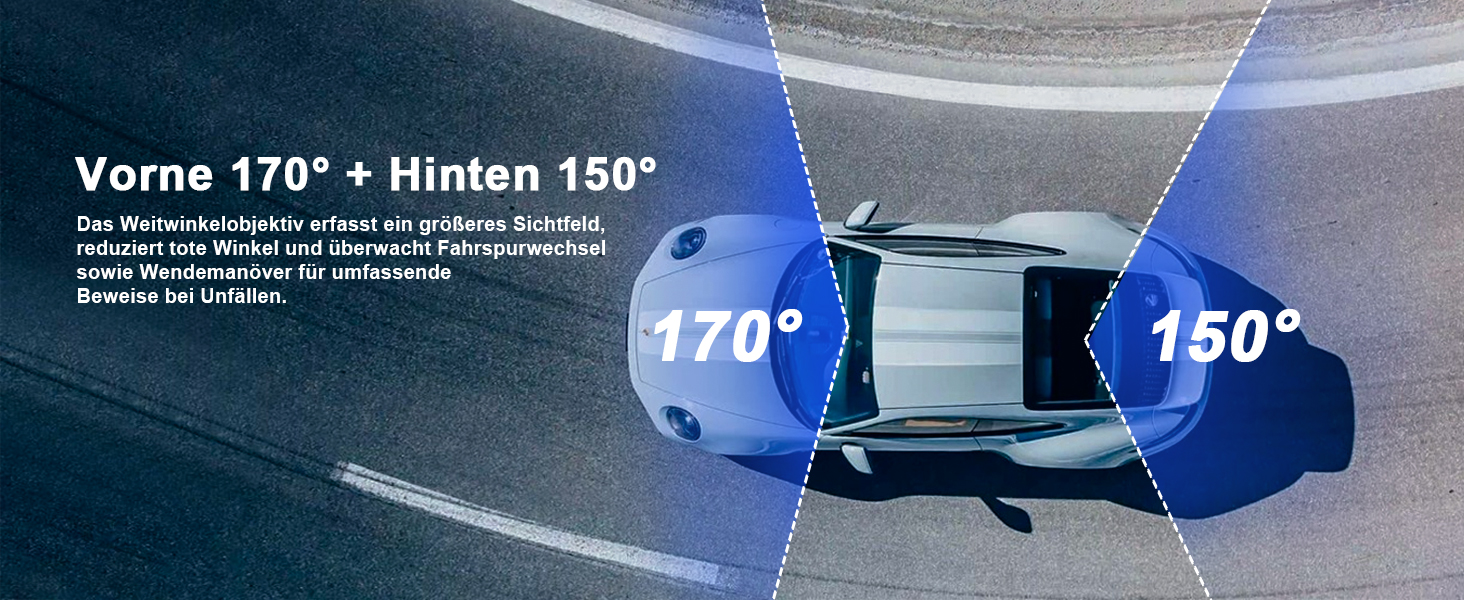 Відеореєстратор Avylet 4K+1080P з двома камерами (передня та задня), Wi-Fi, GPS, IPS дисплеєм, паркувальною функцією, Super Night Vision, WDR, 170° кутом огляду, G-сенсором, підтримка карт пам'яті до 256GB