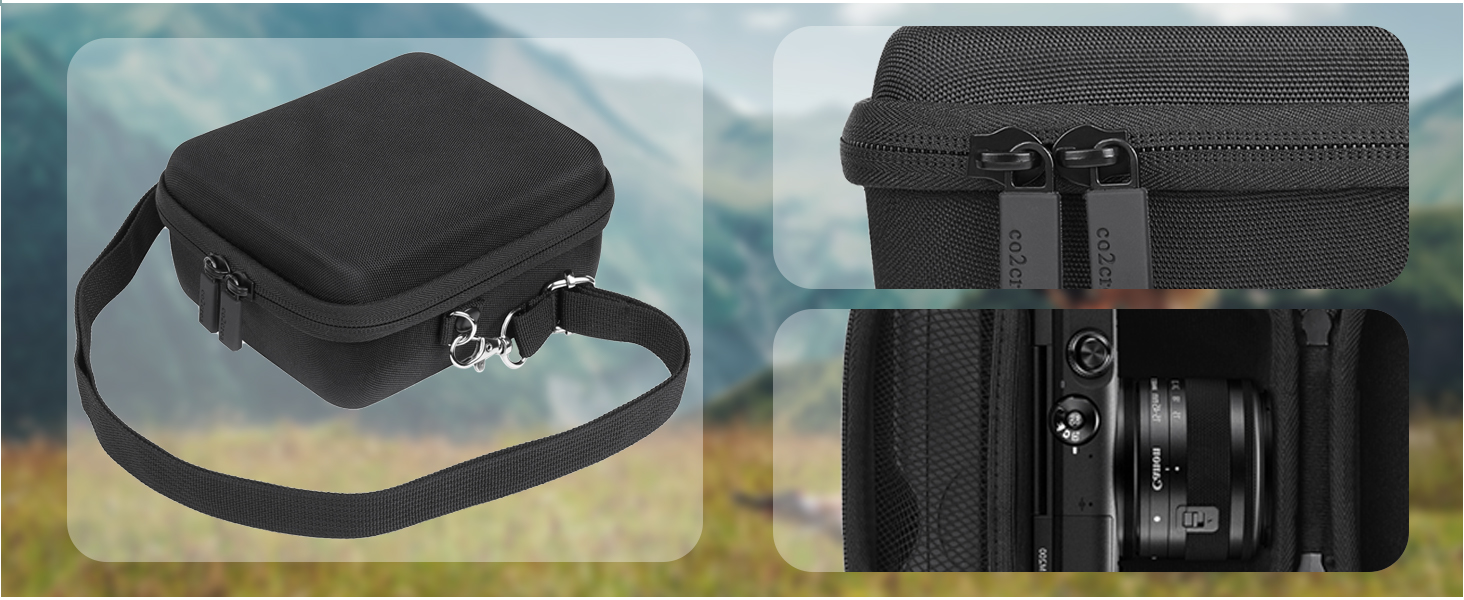 Чохол для Canon EOS R100/R50/M50/M50 Mark II – co2CREA Harte Kameratasche Etui (Функціональний)