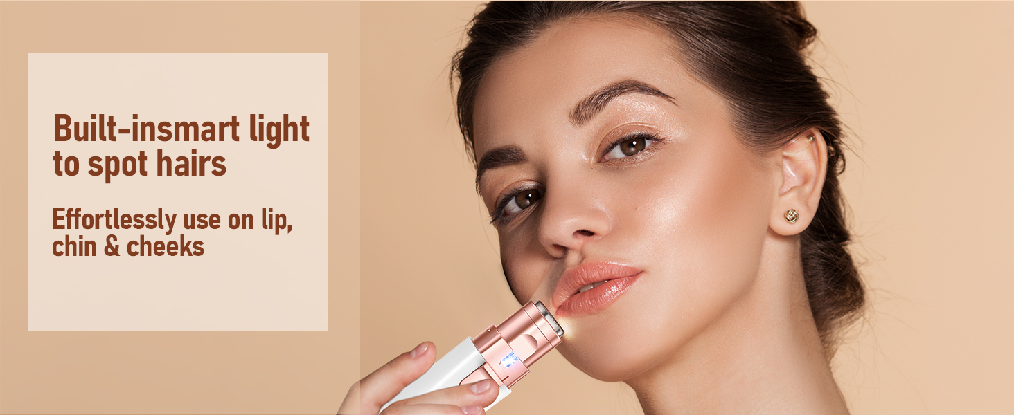 Електричний тример для брів та обличчя для жінок iFanzeTech: прецизійний триммер для брів та електричний жіночий гоління обличчя та бороди