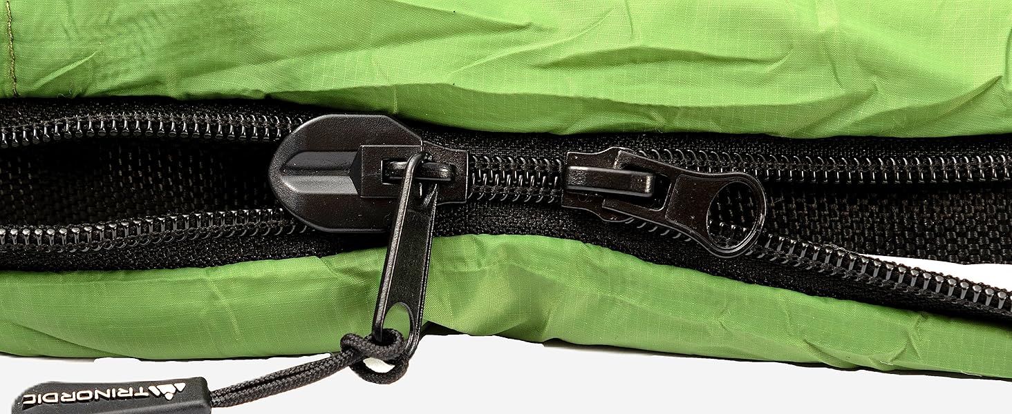 Легкий літній спальний мішок XL – 900г, компактний, з антизастрягаючим блискавкою – мумієподібний спальник для дорослих, для кемпінгу, трекінгу та байкпакінгу