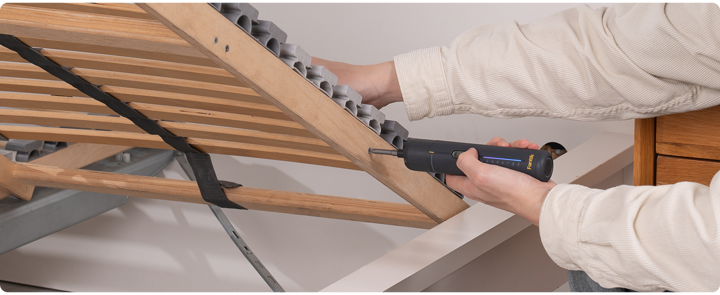 Fanttik S2 Pro: Акумуляторний шуруповерт 3.7V з набором біт, 7 рівнів крутного моменту, для меблів та ремонту