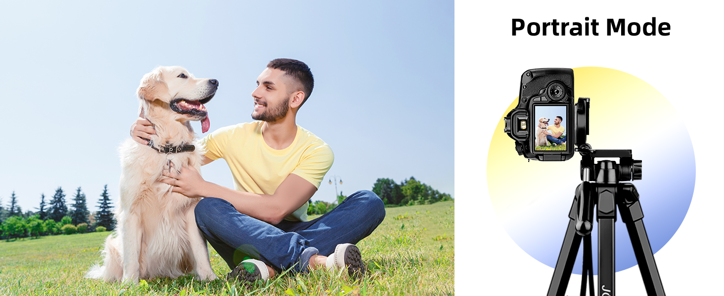 Штатив для камери JOILCAN 210.8 см: легкий трипод для смартфона, камери та селфі-палки з кульковою головкою 360° та пультом дистанційного керування. Алюмінієвий штатив з триножиною для Canon, Nikon, DSLR. Чорний.