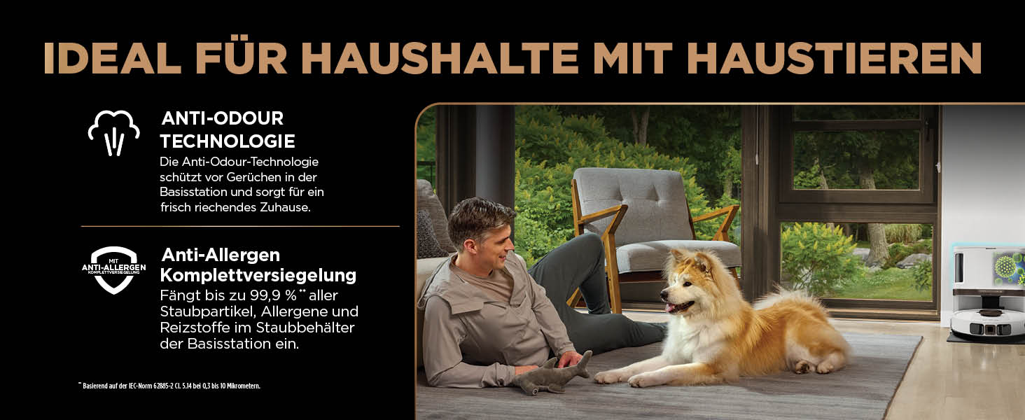 Робот-пилосос та робот-мийник Shark PowerDetect 2-в-1, NeverTouch Pro, самостійне очищення до 60 днів, 3D-LiDAR навігація, NeverStuck, керування через додаток, RV2800ZEEU, 2 щітки, Anti-Micro Pads, 1 капсула