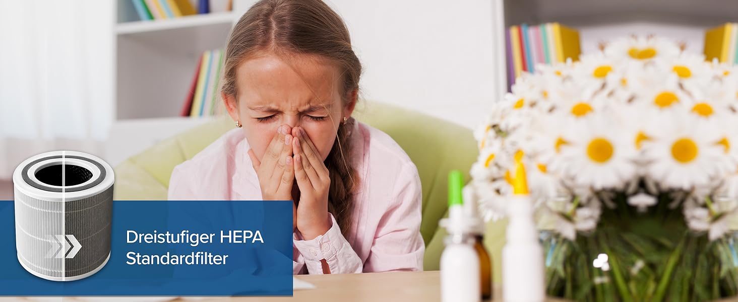 Повітряочищувач LEVOIT Core 400S з HEPA-фільтром та активованим вугіллям, для алергіків, до 90 м², тихий, PM2.5, автоматичний режим, керування через додаток та Alexa, сріблясто-білий