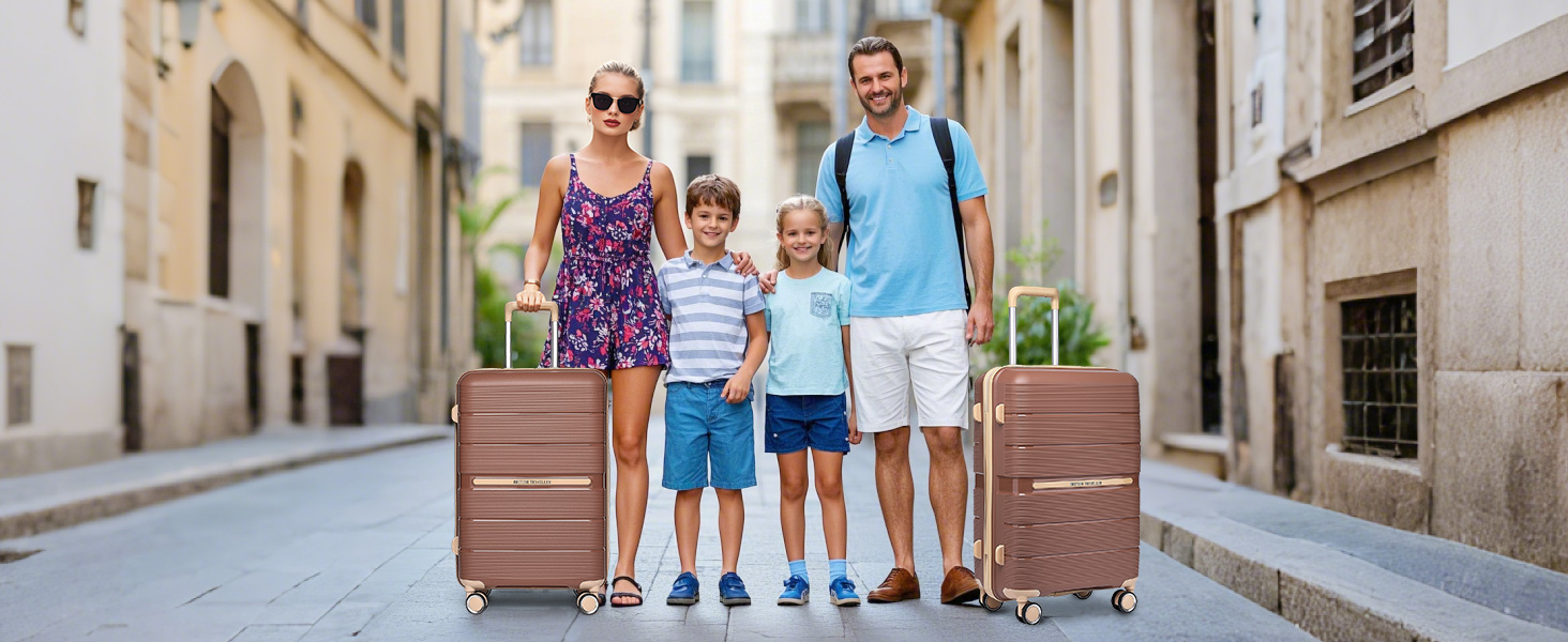 Чемодан British Traveller Mittelgroß: міцний валіза на 8 колесах з TSA-замком (66 x 43.3 x 28.5 см)