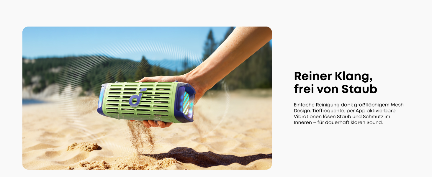 Портативна Bluetooth колонка Soundcore Boom 3i Anker: Водонепроникна (IP68), 50W, BassUp 2.0, до 16 годин, з підсвіткою та TWS, зелений
