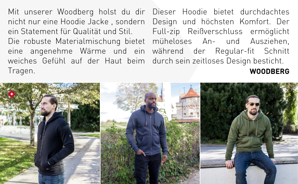 Чоловічий світшот з капюшоном Höhenhorn Woodberg, темно-синій, розмір L