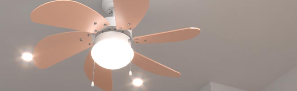 Стельовий вентилятор Cecotec EnergySilence 3600 Vision 92 см з лампами, 50 Вт, 3 швидкості, білий/блакитний