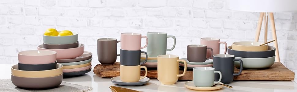 Сервіз комбінований Ritzenhoff & Breker Jasper, 16 частин, колір ваніль