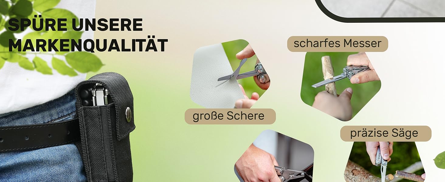 Мультитул Wood Raptor Standard: мультифункціональний ніж для виживання, кемпінгу та повсякденного використання (35+ функцій) з нержавіючої сталі