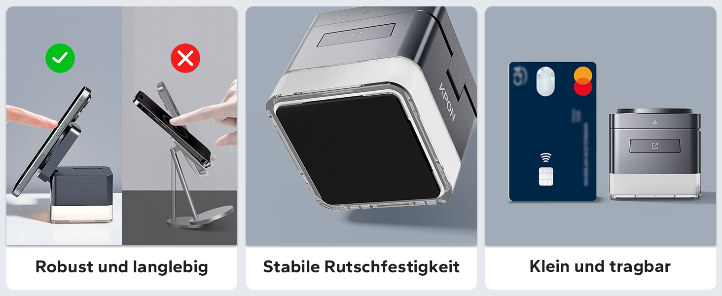 Зарядна станція 3-в-1 KPON для Apple Watch, iPhone та AirPods (Magsafe, сірий)