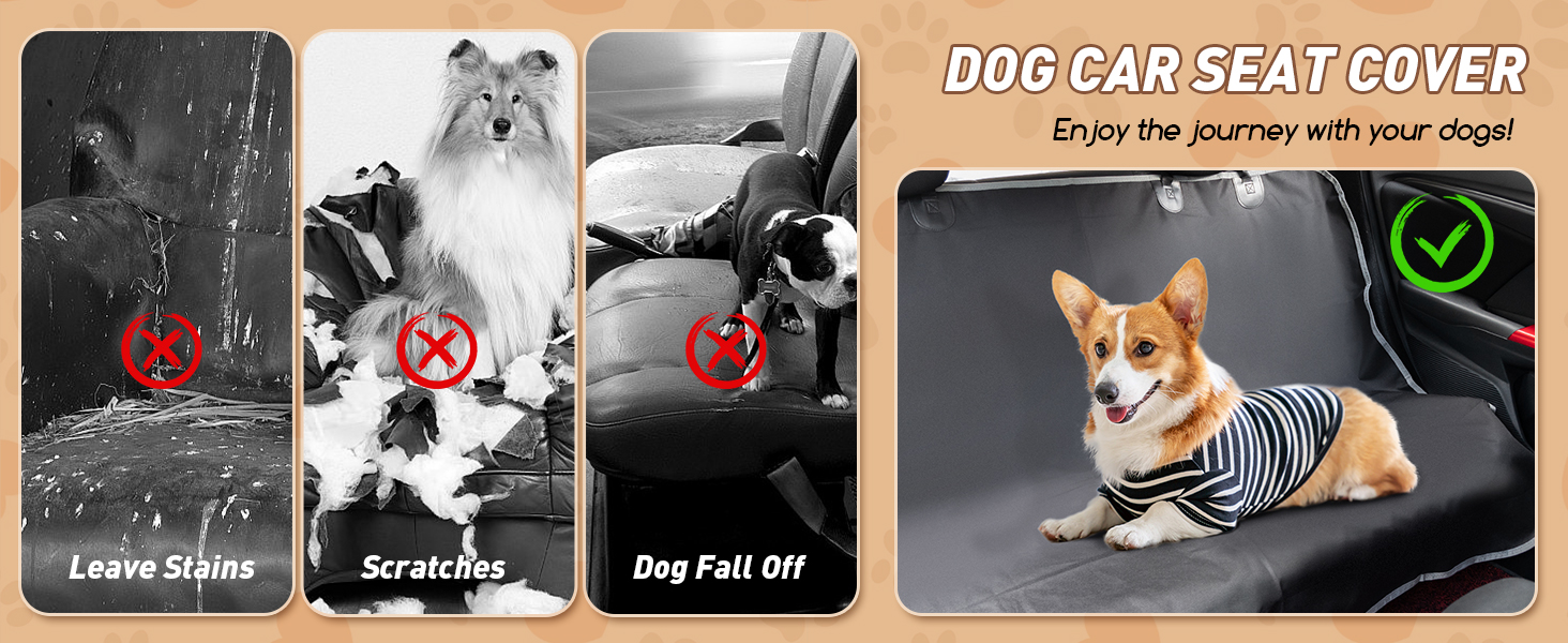 Чохли на сидіння для собак Nobleza, універсальні, чорні, 140x110 см, Oxford, водонепроникні, зносостійкі