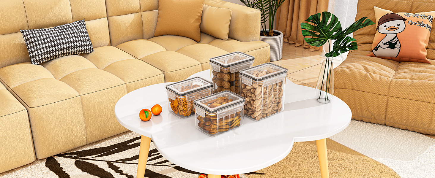 Набір контейнерів для зберігання продуктів 24 шт. – герметичні бокси з кришкою, органайзер для кухні для борошна, цукру, мюслі та ін., з етикетками та маркером, для кухні та холодильника (42л)