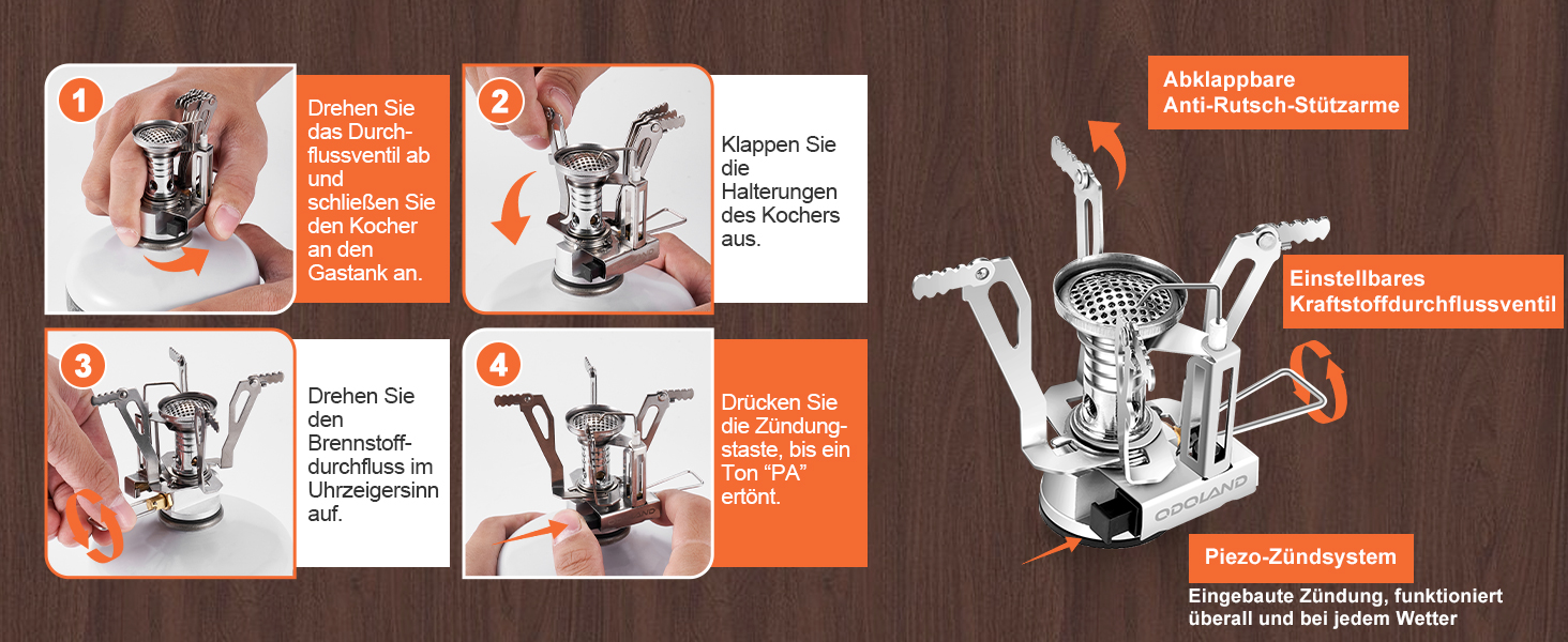 Набір посуду для кемпінгу Odoland з нержавіючої сталі 10 предметів: каструля, сковорода, тарілки, миски, виделки, ножі, ложки. Ідеально для пікніків, походів та кемпінгу.