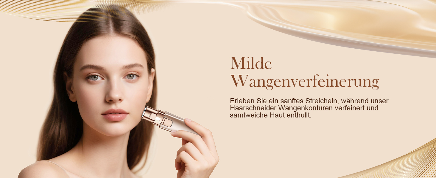 Електричний триммер для брів та обличчя для жінок 2-в-1: триммер для брів та обличчя, для видалення пушку на губах та обличчі