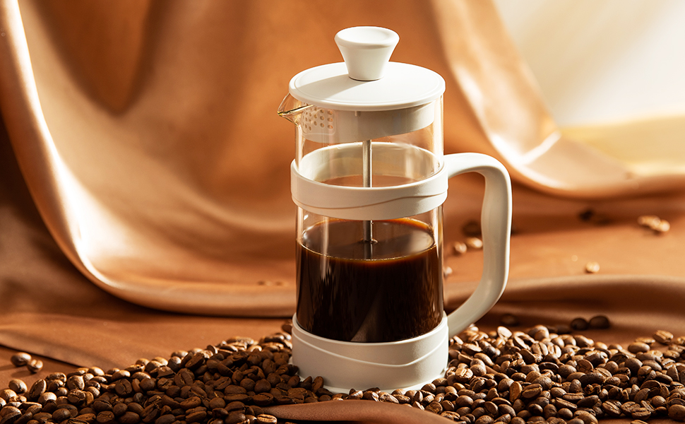 Френч-прес ParaCity 350мл з нержавіючої сталі та термостійкого скла, для холодної заварки, ідеальний для дому та подорожей