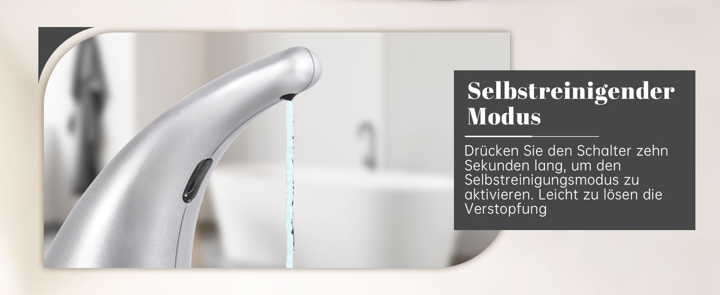 Greatmay Automatic Soap Dispenser - Touchless Electric 300ml Soap Dispenser with Adjustable Settings, IPX6 Waterproof for Bathroom, Kitchen