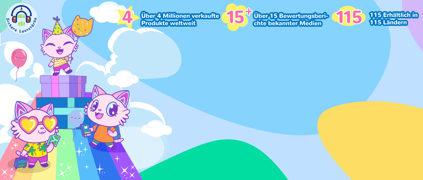 iClever Бездротові навушники з шумозаглушенням для дітей Bluetooth, 60 годин роботи, 80 дБ безпечний рівень гучності, зручна посадка, Bluetooth 5.4, AUX кабель для подорожей (білий, зелений, фіолетовий)