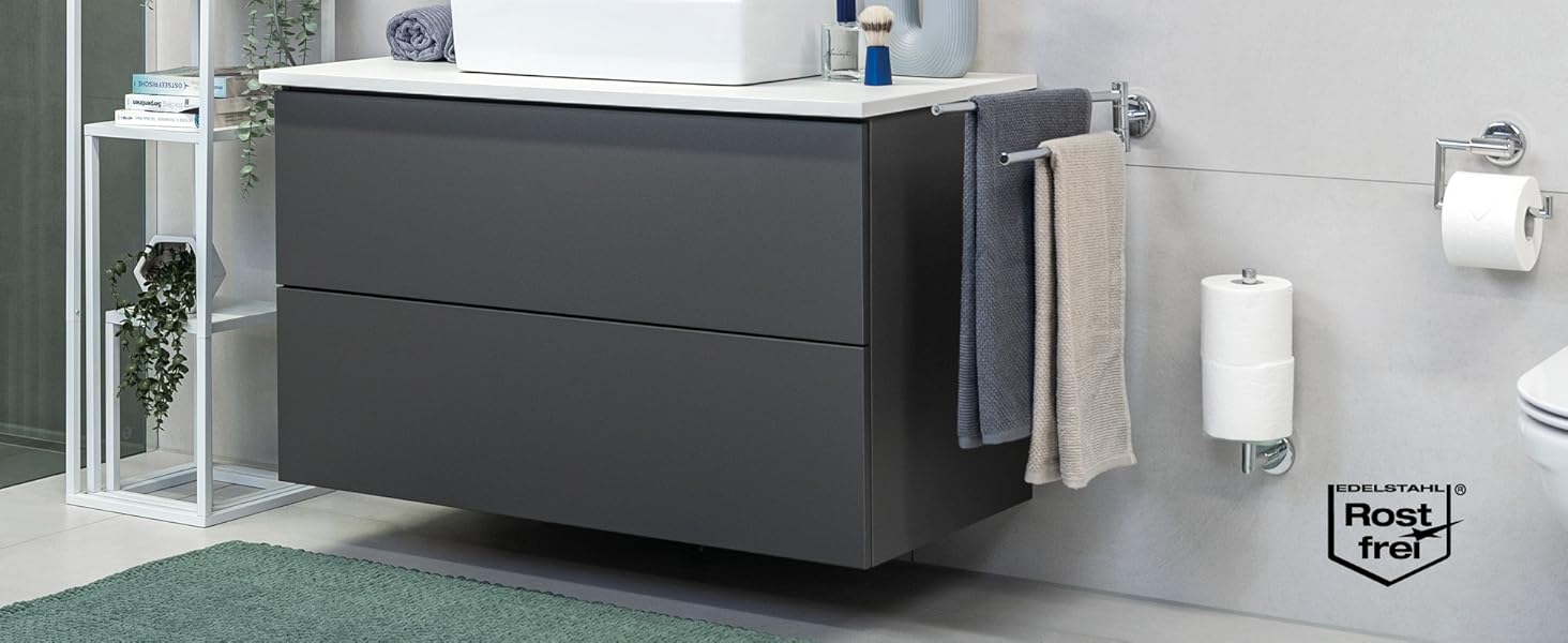 Тримач для мила Bremermann Lucente - скляний та нержавіючий, для ванної та душу, з можливістю кріплення на клей або свердління