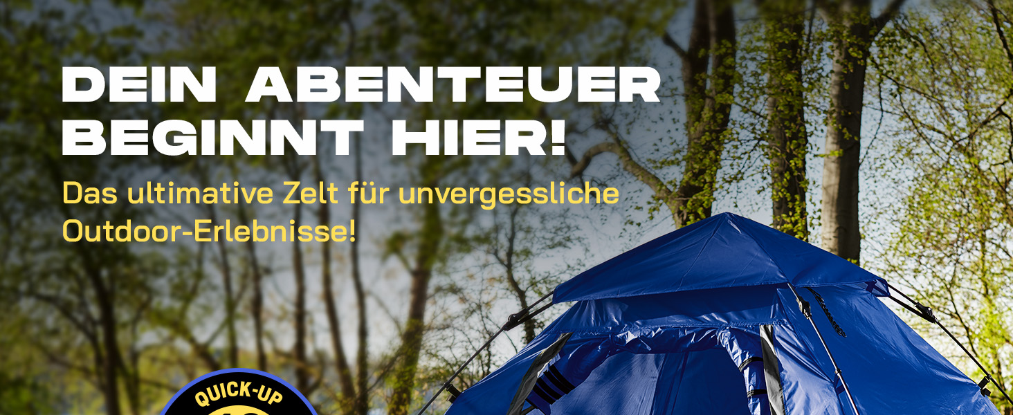 Lumaland Outdoor Pop-Up Dome Tent - 2-3 Person Tent