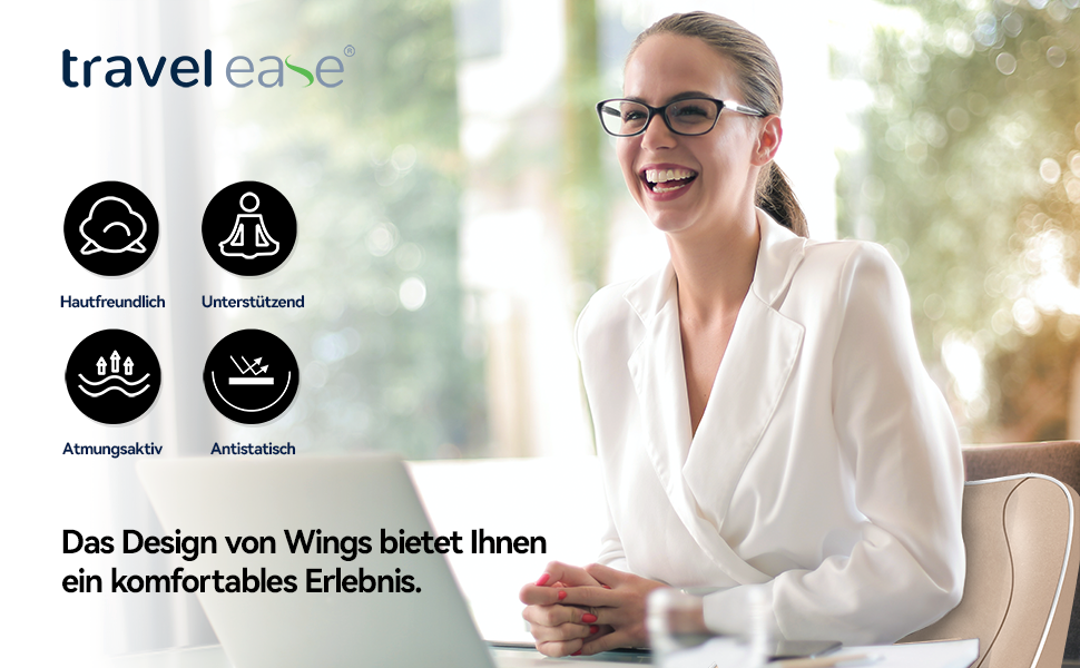 Подушка для спини Ergonomisches RückenKissen Travel Ease з Memory Foam, для офісного та комп'ютерного крісла, з антистатичним, приємним до шкіри чохлом, для зручної постави