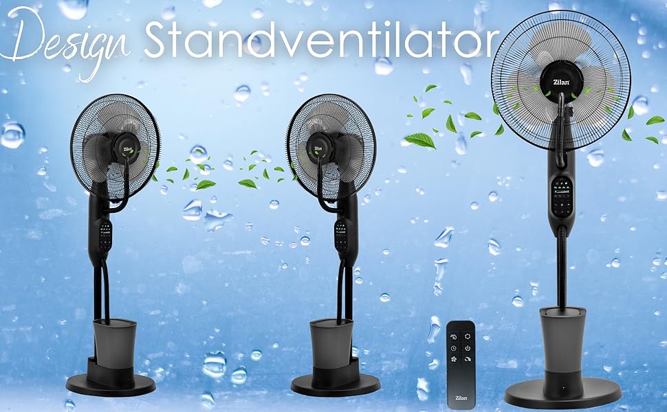 3-в-1 Вентилятор з водяним охолодженням, кліматизатор, очищувач повітря - Aircooler Tower Fan Vader Black