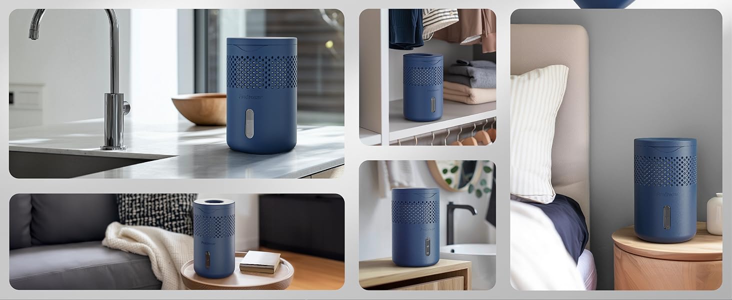 Pro Breeze Osmo: Безшумний осушувач повітря для дому – таблетки 700г (до 100 днів) – для кімнати, шафи, авто