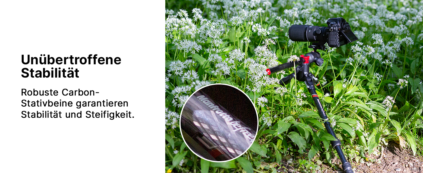 Штатив Manfrotto Befree GT XPRO з алюмінієвою головкою 496, Twist Lock, для DSLR та беззеркальних камер з довгими об'єктивами, макрозйомка