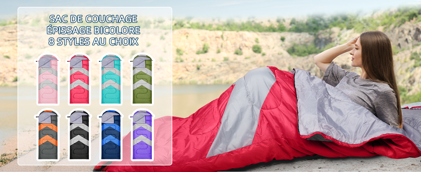 Zusentee 4-Season Sleeping Bag - Waterproof, Lightweight, Ultralight for Adults & Kids - Camping, Hiking, Travel