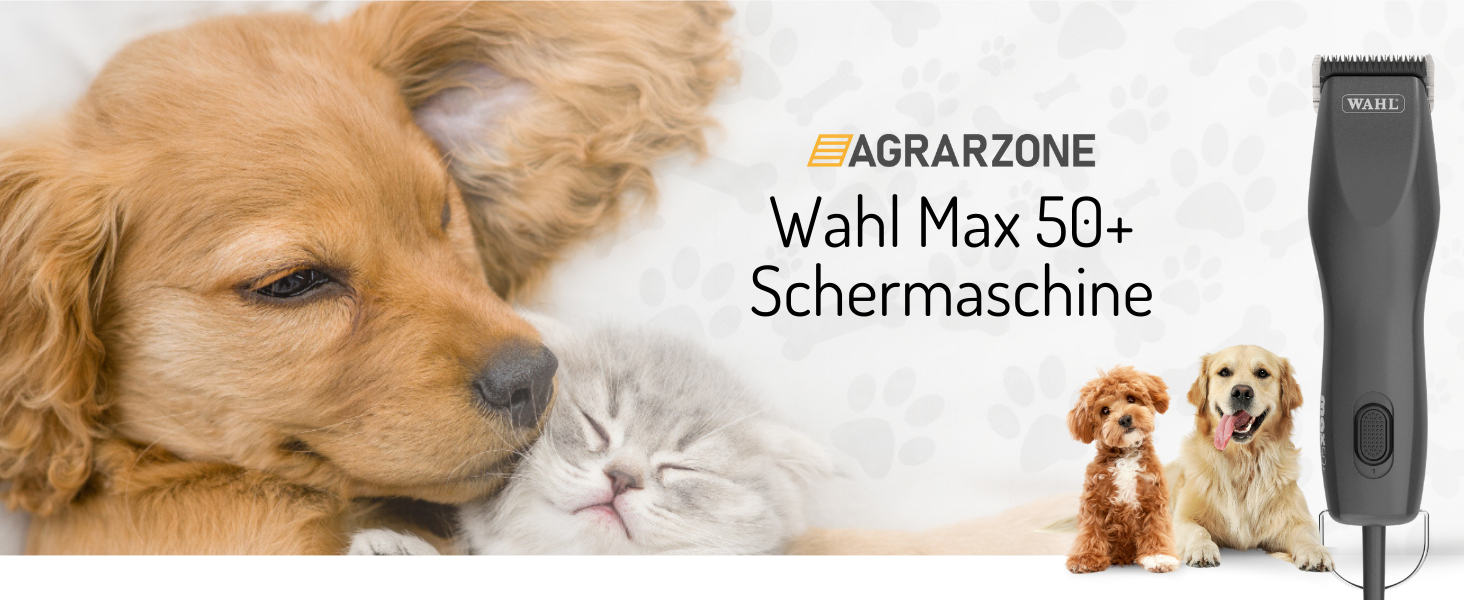 Машинка для стрижки собак та котів Moser Max 50+ Agrarzone Edition з набором гребінців - потужна, тиха, 2 рівня потужності